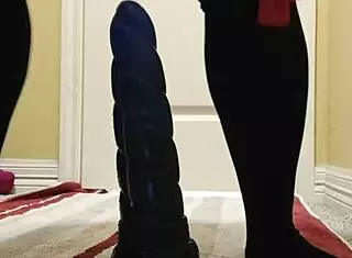 Chubby Fox Plays With Cum Lube Solo