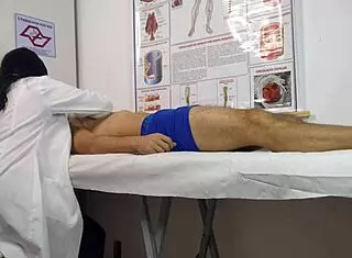 Cock rises for cute nurse!