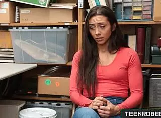 Cute Shy Teen 18+ Shoplifter Lilly Hall Gets Hard Doggystyle