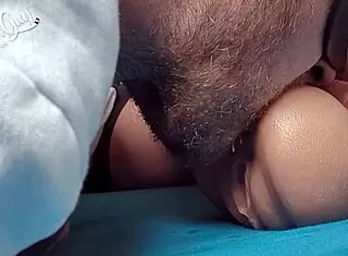 French guy dominates with tongue in ass, clamps on pussy, and dirty insults 😈