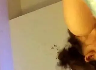 blindfolded old man in a subtle blowjob scene