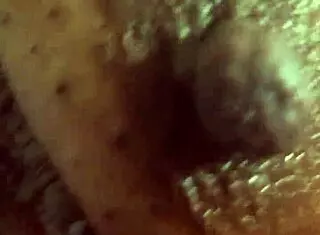 Horny Grandmother Fingers Wet Pussy Before Shower