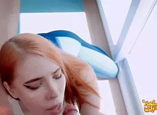 sports training with stepsister - mollyredwolf, her big tits bouncing sloppy