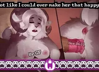 Furry hero ballbusting the old guy?