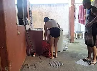 my wife left and the maid couldn't resist my hard cock