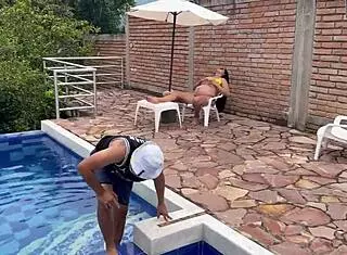 Horny pool guy fucks me when my husband isn't home part 1