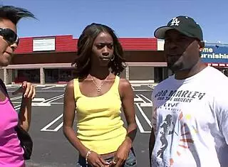 I joined a black threesome with anal fingering