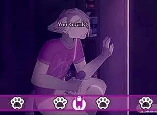 Furry hero ballbusting the old guy?