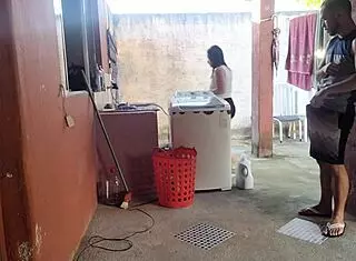 my wife left and the maid couldn't resist my hard cock