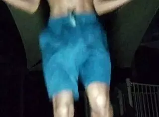 Pretty Athletic Woman Works Out in Park with Father in Law and Uncle