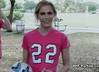 Blown By Sexy Soccer Babes In Uniforms