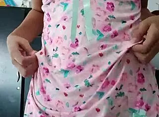 Model in sexy pajamas, innocent colleague, what are you hiding?