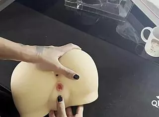 behind the scenes in sao paulo, testing a brazilian sex doll with masturbation and toys
