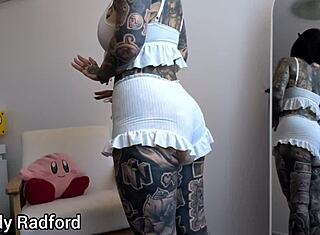 Haul coba baju tidur seksi dengan tetek palsu dan pantat besar