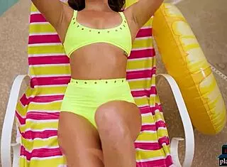 Katie Kush Exposes Petite 18+ Body with Big Ass and Small Tits Outdoors