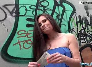 Lara Fox Feeling Passionate Cum on Her Skinny Ass in Outdoor Casting