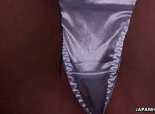 Japanese Girl Fu Sazanami In Uniform Teases Shaved Pussy.