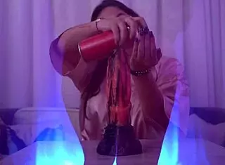 Sexy Nataly dreams of fucking a huge dildo