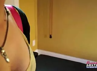 Exotic Cutie Micah Rubs Tits While Sucking Cock and Making It Cum