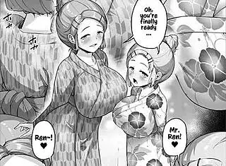 Latina with blue eyes and big tits takes care of horny old man.