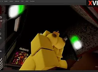 Chika From FNAF Gets Intense Monster Cock Fuck in Roblox Studio by Reshak