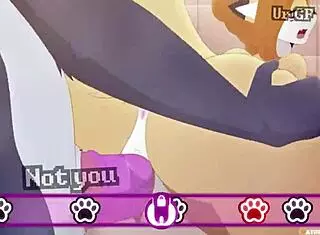 Furry hero ballbusting the old guy?