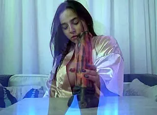 Sexy Nataly dreams of fucking a huge dildo