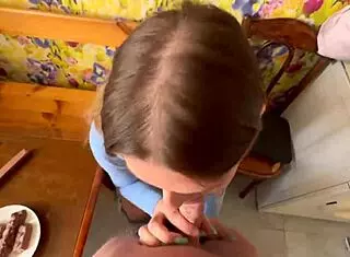 Pretty European Girl Chooses Dick Over Candy, It's Huge!