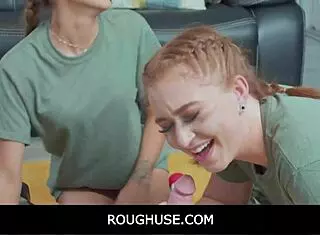 Free use in military camp! Rough fisting action!