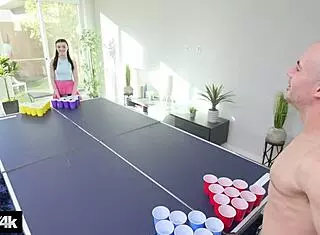 Julia James' Fuck Hole Filled After Pong Loss!