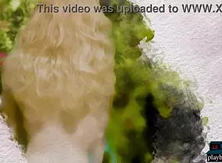 Hard body MILF Miranda strips her lingerie outdoors!