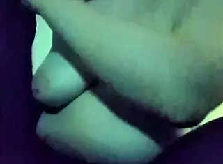 feeling aroused in bed with hairy pussy and saggy natural tits