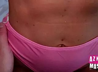 amber summer sucks charles deras huge cock with her natural big boobs