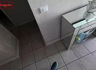 Bribery with fake police leads to bisexual cosplay roleplay, creampie in cowgirl, cum in mouth.