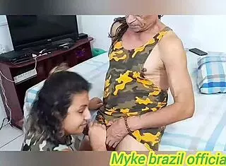 luara sanza visits, begs for anal and blowjob from friend