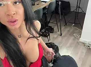 Femdom Queen Celina Dominates Slave In Muff Diving Bdsm. German Amateur Podcast