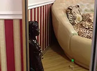 pretty girl in heels masturbates with toy