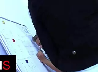 brunette girl gets pussy fucked and facial cumshot