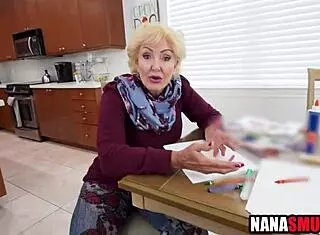 thanksgiving turns into a wild fuck with step grandma in a fucked up family