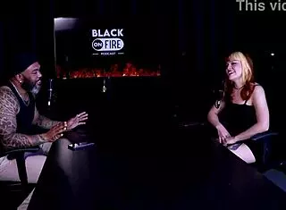 Gostosa Performs Sensual Striptease, Shows Beautiful Tits, Talks About Not Having Sex, Chats with Presenter - Middy Watch on Sheer Red