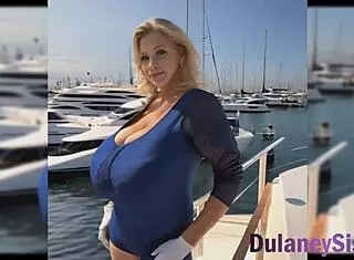 Super Cute Curvy Mom with Bouncing Boobs