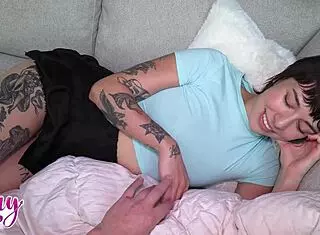 Young friend's tight ass hints at old dick's take.