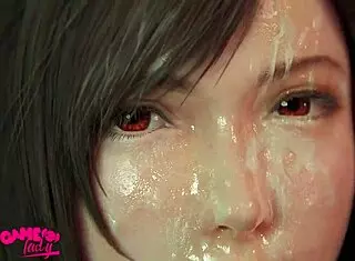 I get a super cute blowjob from tifa