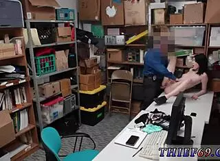 Petite Brunette Teen Gets Anal In Police Uniform