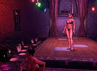 saints row strip club with big tits strippers riding and lap dancing 😍