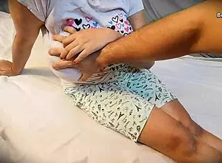 i came to give company to my big tits stepsister at home.