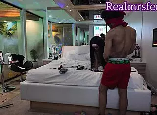 medusa rides black wolf's monster cock hard