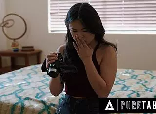 Shocked lulu chu finds bdsm sex tape