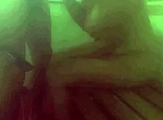 Wife's sneaky public shower sex adventure