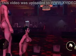 saints row strip club with big tits strippers riding and lap dancing 😍